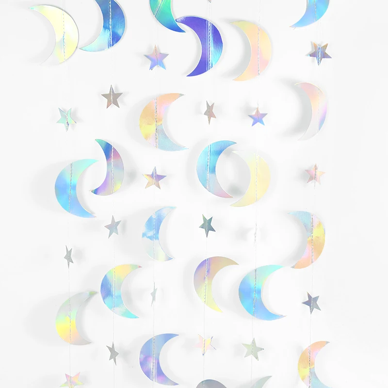 4M Moon Star Paper Garland Eid Mubarak Bunting Banner Decoration Birthday Wedding Party Home DIY Hanging Streamer Decor Supplies
4M Moon Star Paper Garland Eid Mubarak Bunting Banner Decoration Birthday Wedding Party Home DIY Hanging Streamer Decor Supplies