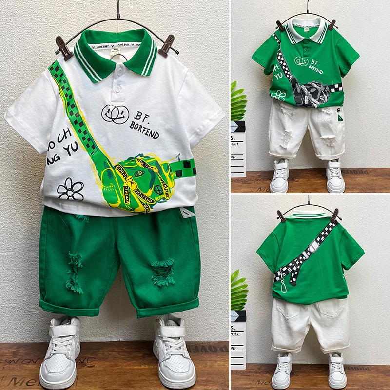 Fashion Children's Kids Suits 2-11Y 2022 New Boy Set Baby Boys Suit Cotton Summer Casual Outing Clothes POLO Shirts+Shorts 2Pcs
Fashion Children's Kids Suits 2-11Y 2022 New Boy Set Baby Boys Suit Cotton Summer Casual Outing Clothes POLO Shirts+Shorts 2Pcs