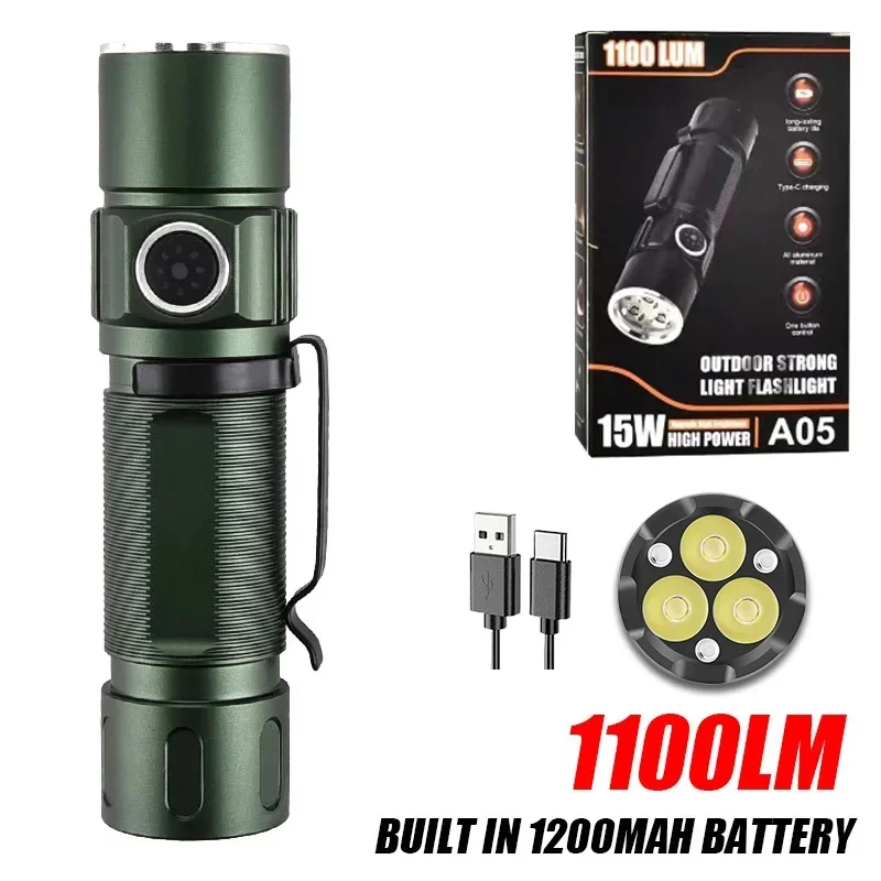Тактический фонарик Aluminum 1100Lm USB rechargeable
Тактический фонарик Aluminum 1100Lm USB rechargeable