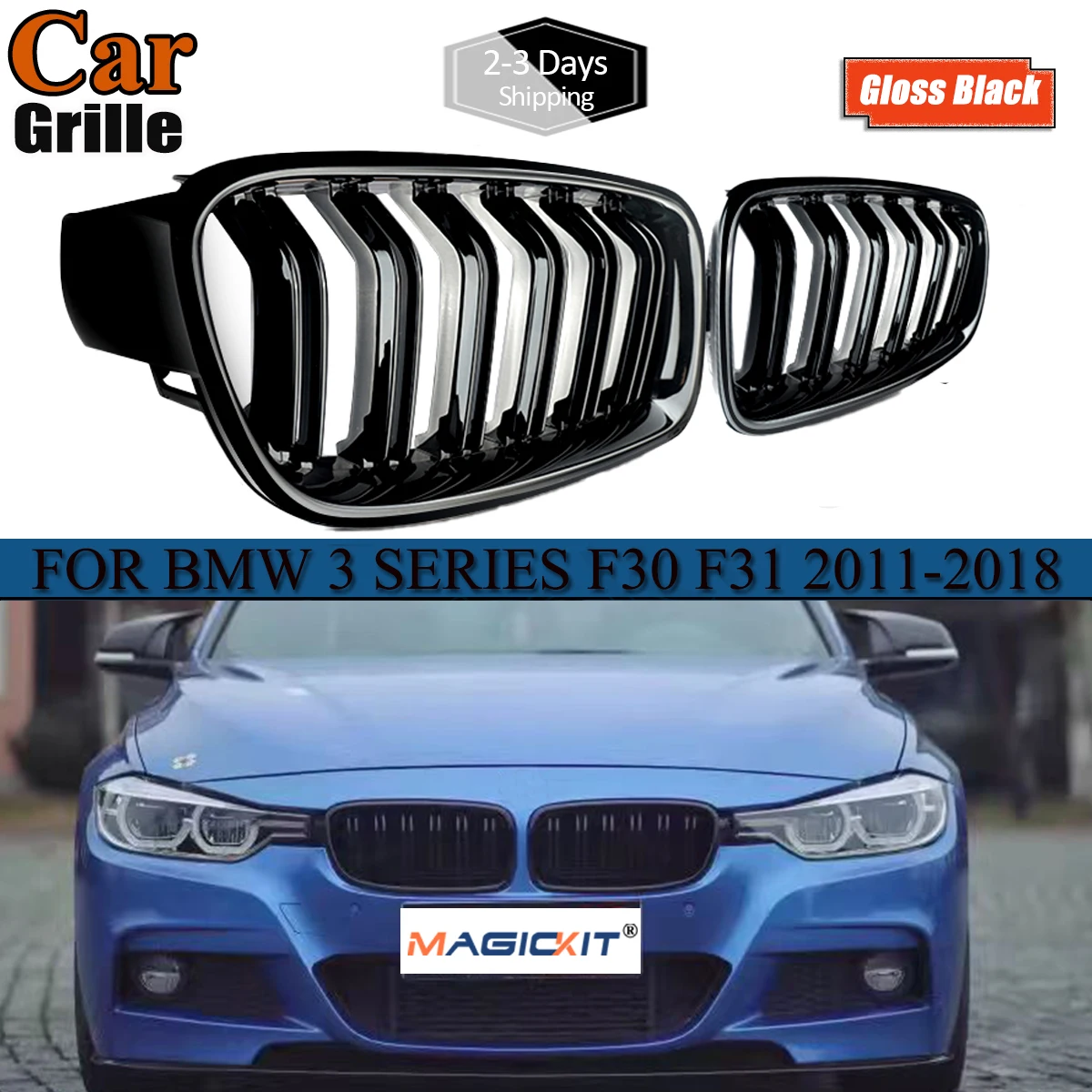 Front Bumper Grilles For BMW 3 Series F30 F31 F35 316i 318i 320i 328i 330i 2012-2017 Car Replacement Racing Grills
Front Bumper Grilles For BMW 3 Series F30 F31 F35 316i 318i 320i 328i 330i 2012-2017 Car Replacement Racing Grills