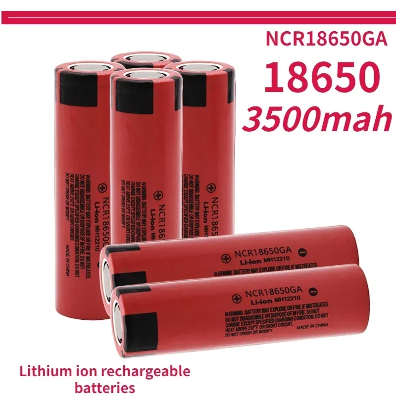 100% New Original NCR 18650GA High Discharge 3.7V 3500mAh 18650 Rechargeable Battery Flashlight Flat-top Lithium Battery
100% New Original NCR 18650GA High Discharge 3.7V 3500mAh 18650 Rechargeable Battery Flashlight Flat-top Lithium Battery