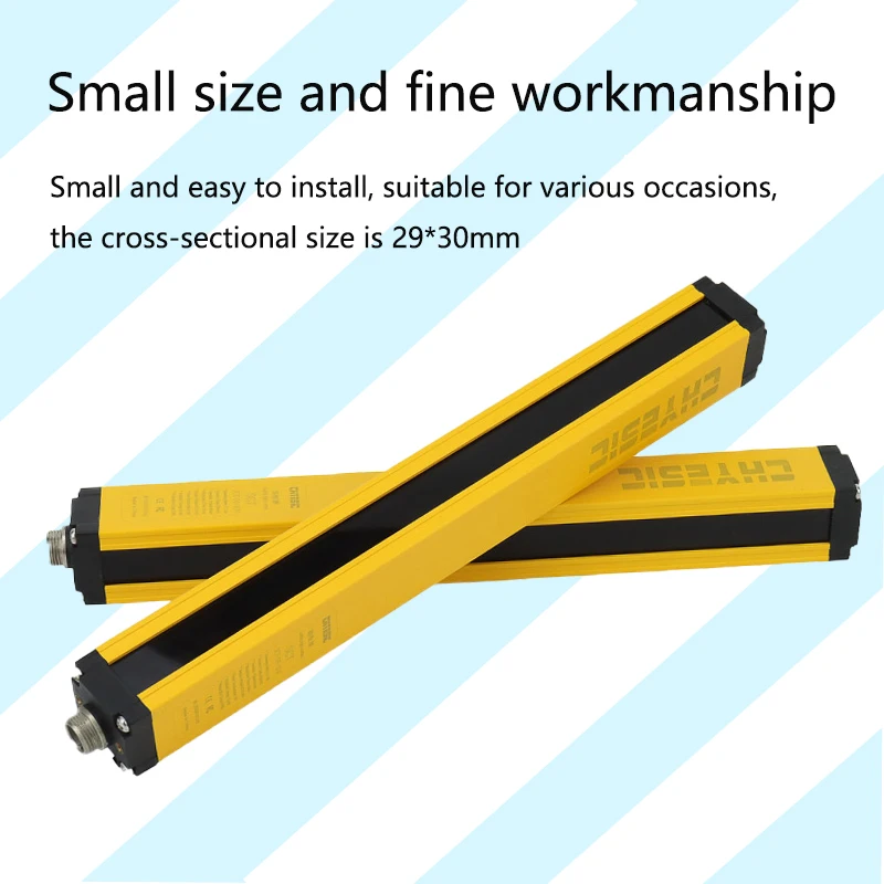 Light Curtain Sensor Switch Safety Light Grating 40mm Optical Axis Spacing DC24V NPN/NC 4/6/8 Beams
Light Curtain Sensor Switch Safety Light Grating 40mm Optical Axis Spacing DC24V NPN/NC 4/6/8 Beams