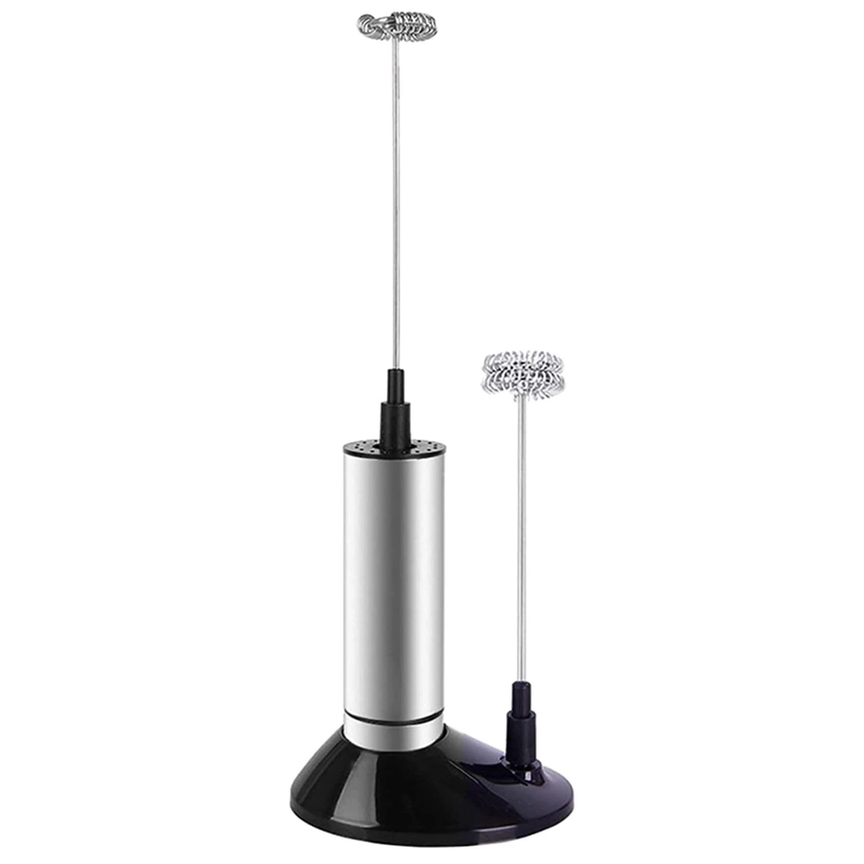 Milk Frother Handheld Battery-Powered Milk Frother with Base Suitable for Milk Frothing Latte Smoothie Drink Blender
Milk Frother Handheld Battery-Powered Milk Frother with Base Suitable for Milk Frothing Latte Smoothie Drink Blender