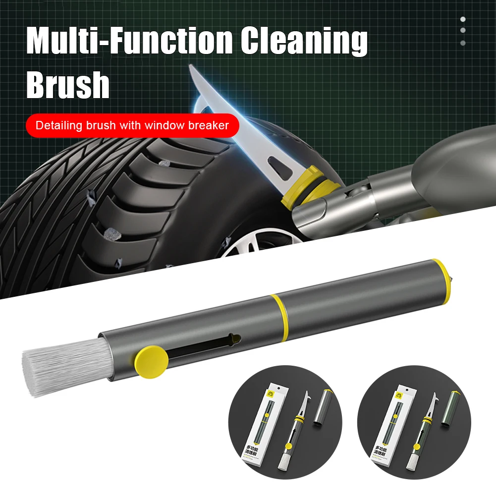 Car Interior Cleaning Brush Air Outlet Cleaning Gap Detail Dust Removal Tool Multi-Function Safety Hammer Auto Accessories
Car Interior Cleaning Brush Air Outlet Cleaning Gap Detail Dust Removal Tool Multi-Function Safety Hammer Auto Accessories