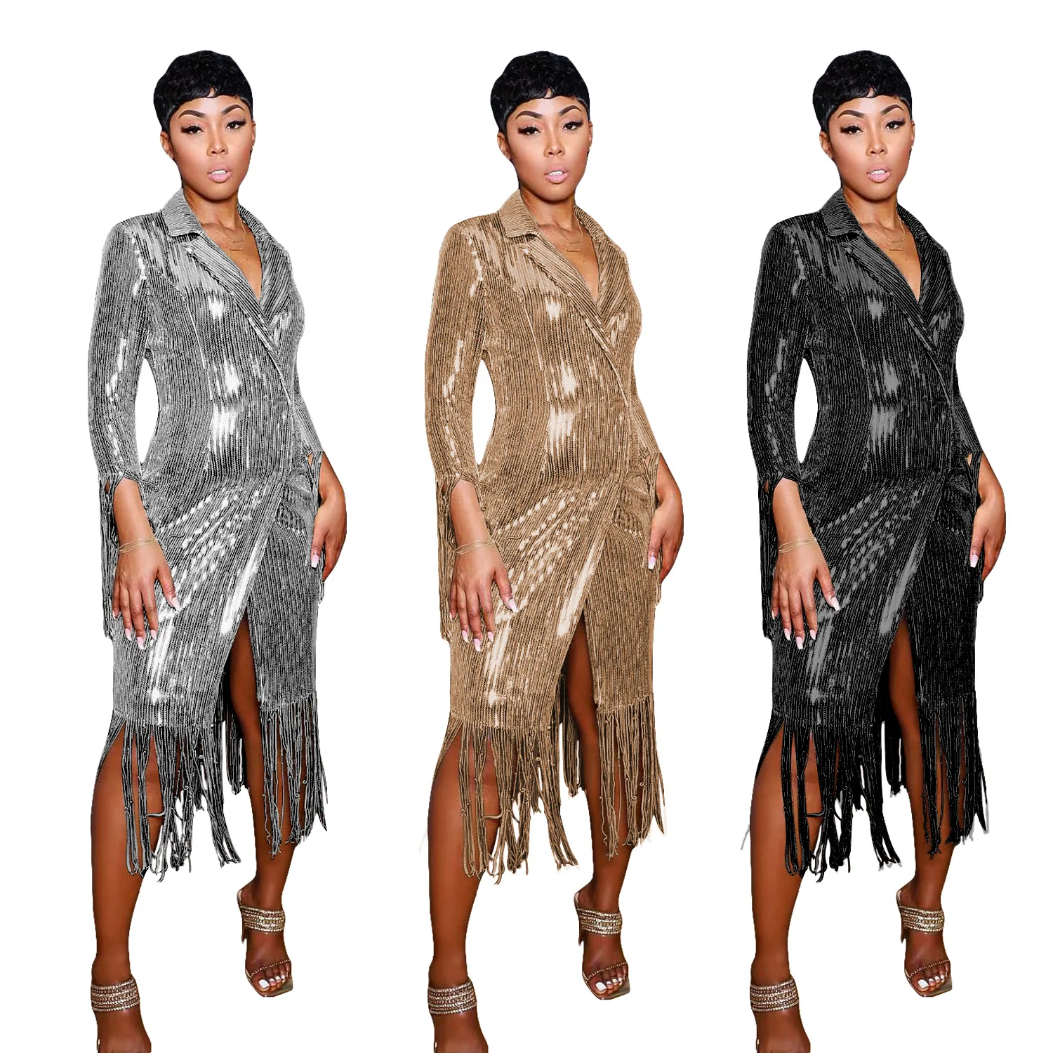 Sequin Jacket Tassel Long Blazers 2022 Women Designer Fall Winter Clothes Coats Cardigan Club Party Fringe Luxury Elegant Jacket
Sequin Jacket Tassel Long Blazers 2022 Women Designer Fall Winter Clothes Coats Cardigan Club Party Fringe Luxury Elegant Jacket