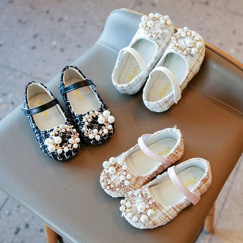 Girls Shoes Pearl Princess Shoes Clothing Tweed Baby ChildrenChildren Mary JaneShoes Plaid Beads Toddler Anti-slip Spring Autumn
Girls Shoes Pearl Princess Shoes Clothing Tweed Baby ChildrenChildren Mary JaneShoes Plaid Beads Toddler Anti-slip Spring Autumn