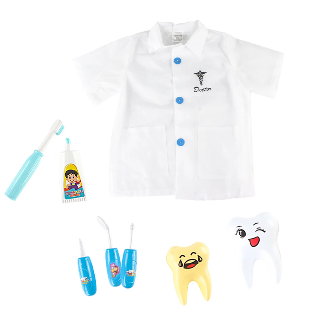 Kids Doctor Nurse Uniforms Fancy Role Play Costume for Girl Boys Nurse Doctor Cross Coat Children Cosplay Party Toys Set Outfits
Kids Doctor Nurse Uniforms Fancy Role Play Costume for Girl Boys Nurse Doctor Cross Coat Children Cosplay Party Toys Set Outfits