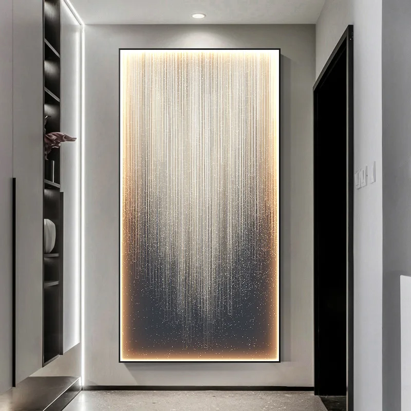 Advanced LED Light Porch Decorative Painting Modern Luxury Entrance Corridor Painting Aurora Abstract Painting
Advanced LED Light Porch Decorative Painting Modern Luxury Entrance Corridor Painting Aurora Abstract Painting