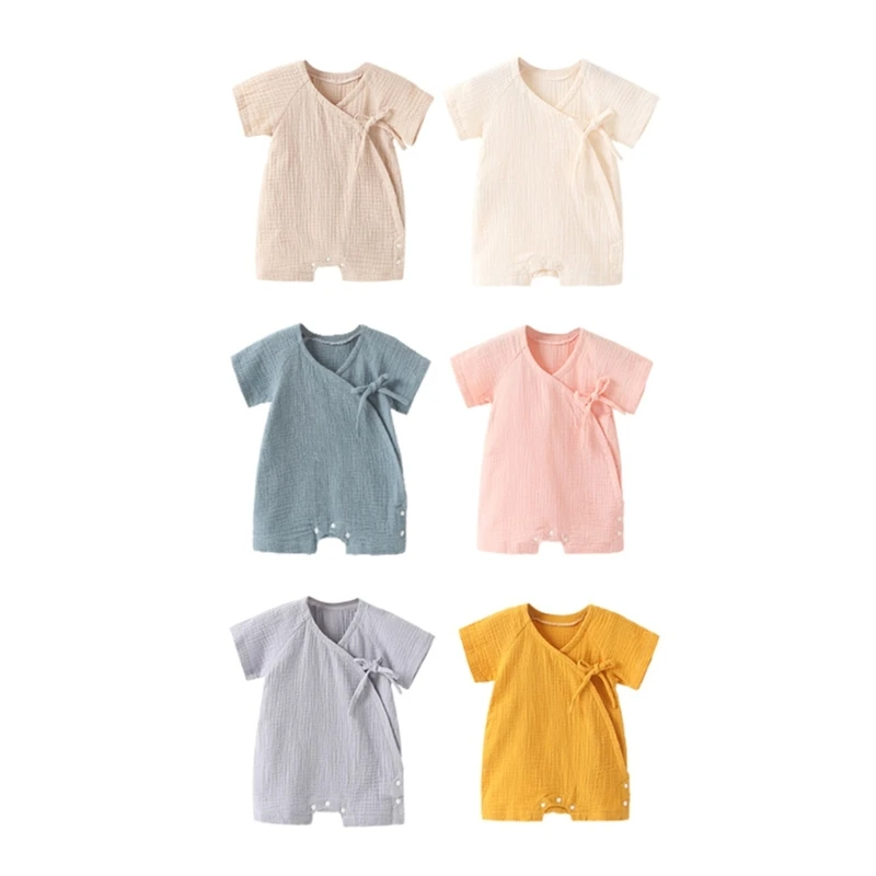 Infant Jumpsuit Baby One-piece Romper 0-12M Newborn Cotton Yarn Breathable Pajamas Summer Clothing Solid Color Outfit
Infant Jumpsuit Baby One-piece Romper 0-12M Newborn Cotton Yarn Breathable Pajamas Summer Clothing Solid Color Outfit
