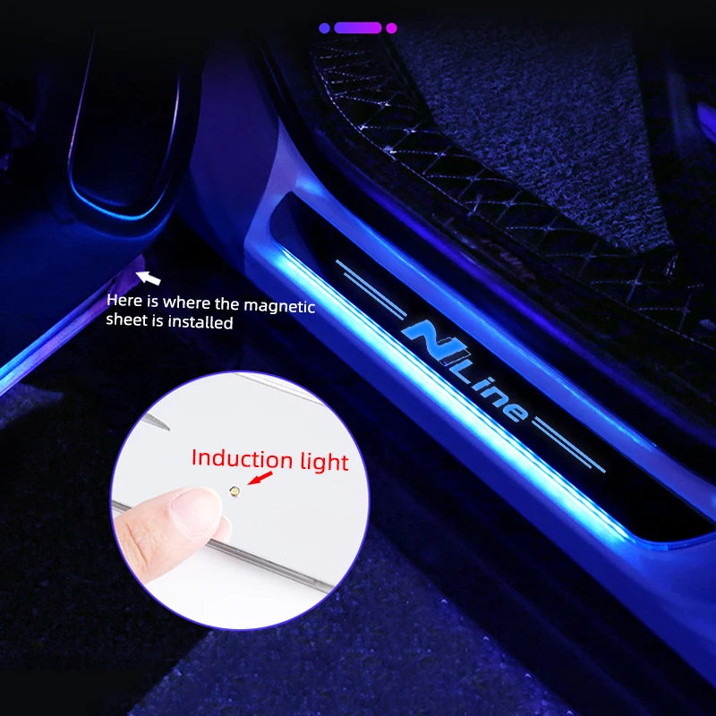 For Hyundai I30 Sonata Elantra i40 Kona Tucson N Line Auto Pedal Light Sill Pathway Welcome Scuff Light Car Door Decorate Lamps
For Hyundai I30 Sonata Elantra i40 Kona Tucson N Line Auto Pedal Light Sill Pathway Welcome Scuff Light Car Door Decorate Lamps