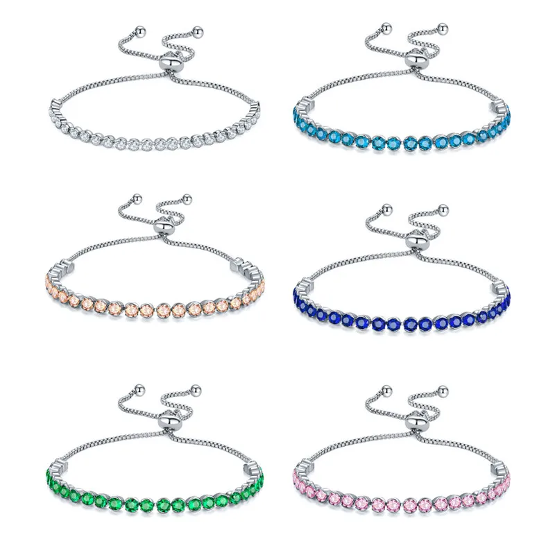 Fashion Charm CZ Tennis Bracelet for Women Crystal Zircon Jewelry Adjustable Gold Color Silvery Color Box Chain Bracelets Gift
Fashion Charm CZ Tennis Bracelet for Women Crystal Zircon Jewelry Adjustable Gold Color Silvery Color Box Chain Bracelets Gift