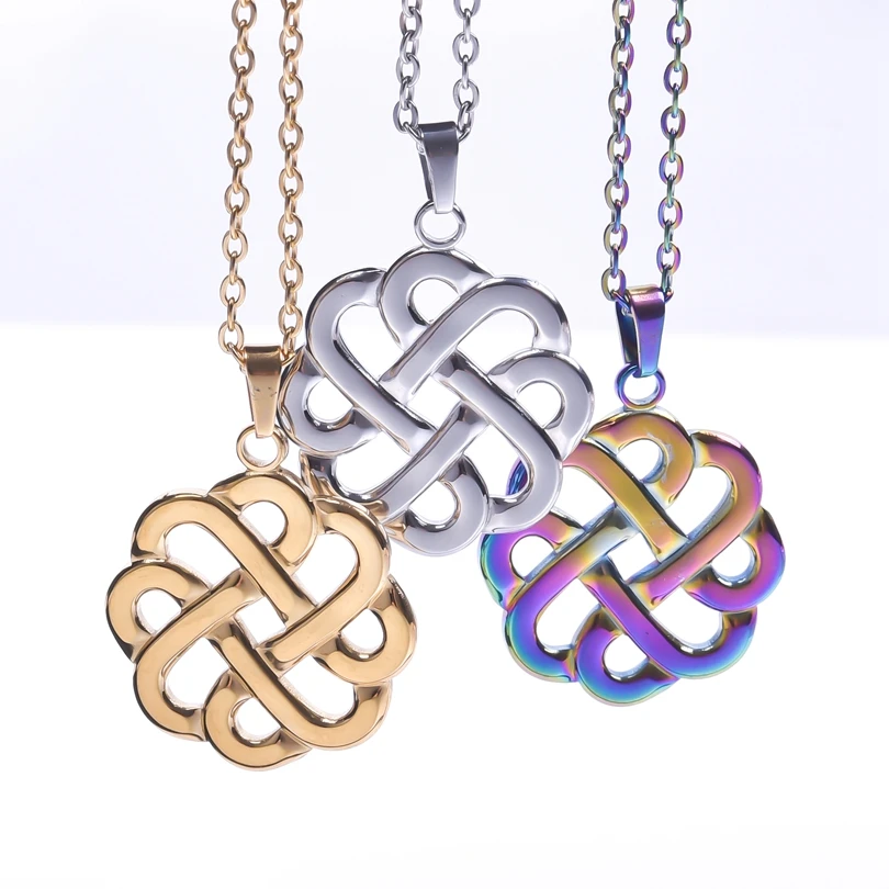 One Piece Stainless Steel Necklaces Trendy Witch's Knot Amulet Pendants Clavicle Chains Necklace For Women Jewelry Men Gift
One Piece Stainless Steel Necklaces Trendy Witch's Knot Amulet Pendants Clavicle Chains Necklace For Women Jewelry Men Gift