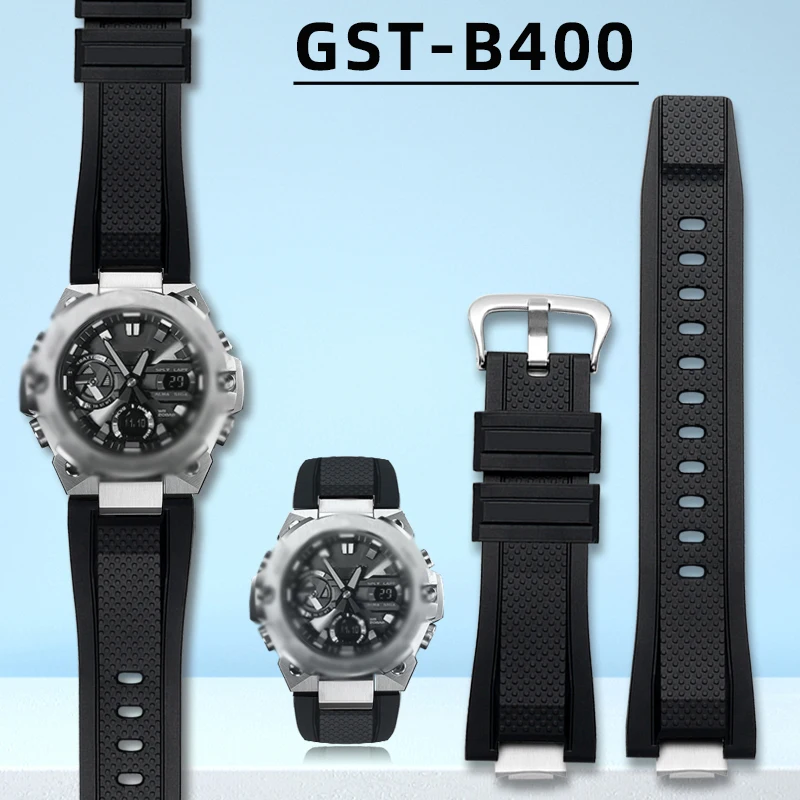 14mm Silicone Watchbands For G-SHOCK GST-B400 series bulge Bracelet Accessories Men Black Sports Diving Rubber Watch Strap
14mm Silicone Watchbands For G-SHOCK GST-B400 series bulge Bracelet Accessories Men Black Sports Diving Rubber Watch Strap