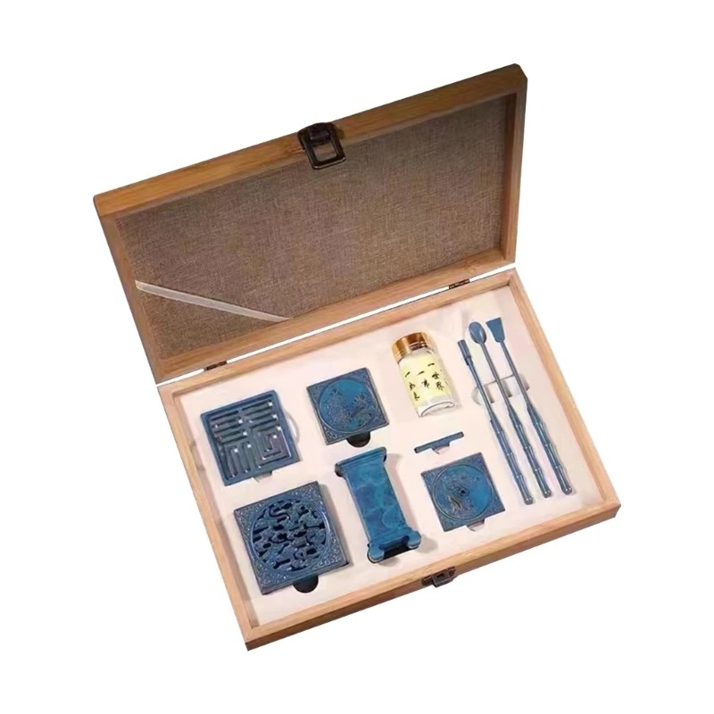 Набор инструментов для сжигания благовоний Принадлежности и инструменты для уплотнения благовоний Китайский таймер Форма для
Набор инструментов для сжигания благовоний Принадлежности и инструменты для уплотнения благовоний Китайский таймер Форма для