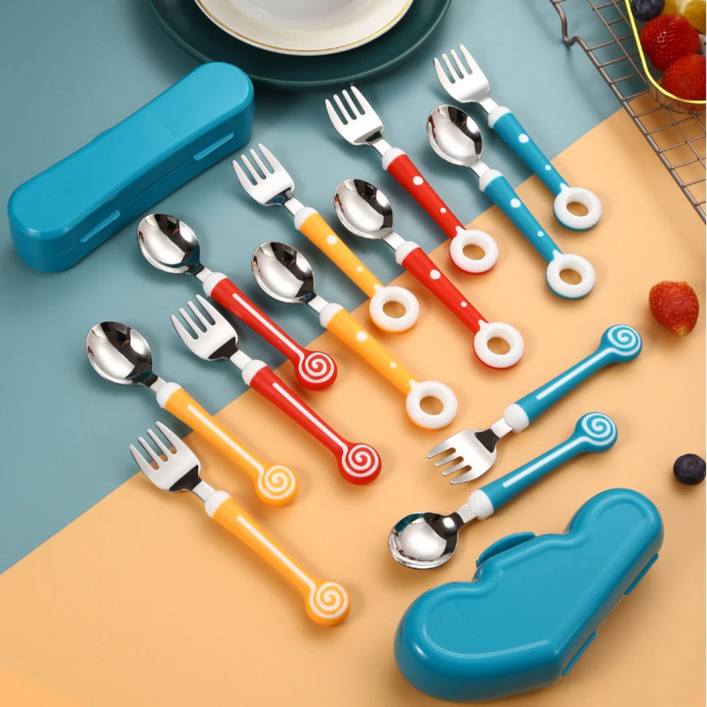 Baby Gadgets Lollipop Baby Spoon Fork Children Utensil Stainless Steel Toddler Dinnerware Cutlery Infant Feeding Tableware Set
Baby Gadgets Lollipop Baby Spoon Fork Children Utensil Stainless Steel Toddler Dinnerware Cutlery Infant Feeding Tableware Set