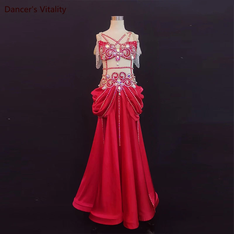 Bellydance Costume for Women AB Stones Bra+long Skirt 2pcs Cusomized Belly Dancing Performance Suit Oriental Dance Clothing
Bellydance Costume for Women AB Stones Bra+long Skirt 2pcs Cusomized Belly Dancing Performance Suit Oriental Dance Clothing