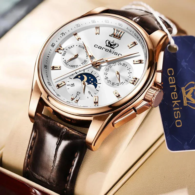 2023 New Mens Watches CAREKISO Top Brand Leather Waterproof Luminous Sport Date Quartz Watch For Men Relogio Masculino Gift
2023 New Mens Watches CAREKISO Top Brand Leather Waterproof Luminous Sport Date Quartz Watch For Men Relogio Masculino Gift