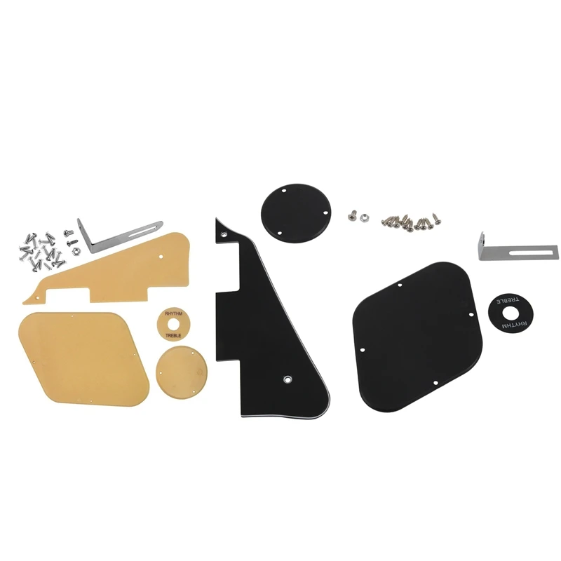 2 Set Pickguard /Cavity /Switch Covers/Pickup Selector Plate /Bracket/Screws For LP Style Guitar Replacement, 1 Set Cream+Silver
2 Set Pickguard /Cavity /Switch Covers/Pickup Selector Plate /Bracket/Screws For LP Style Guitar Replacement, 1 Set Cream+Silver