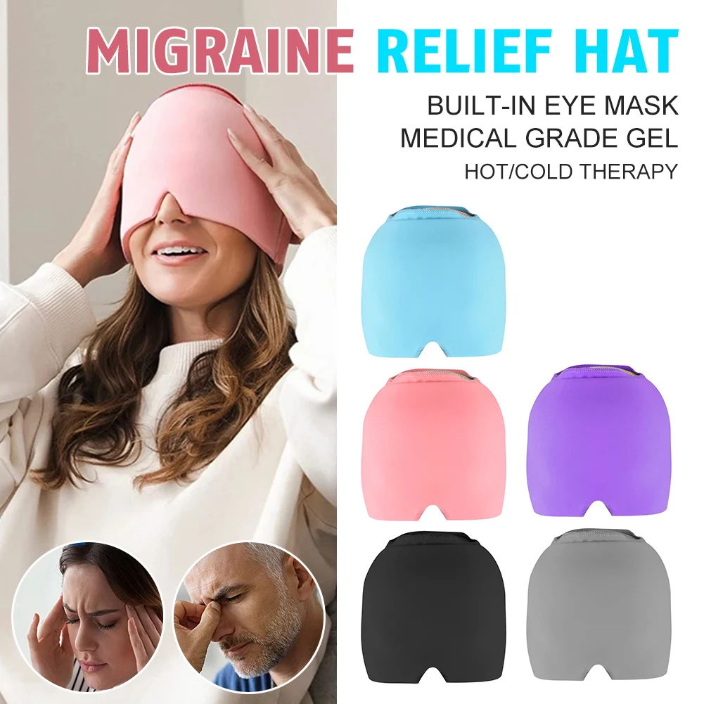 5 Colors Gel Ice Headache Migraine Relief Hat Reusable Hot Cold Therapy Ice Cap Pain Relief Eye Mask Tension Sinus Puffy Eyes
5 Colors Gel Ice Headache Migraine Relief Hat Reusable Hot Cold Therapy Ice Cap Pain Relief Eye Mask Tension Sinus Puffy Eyes