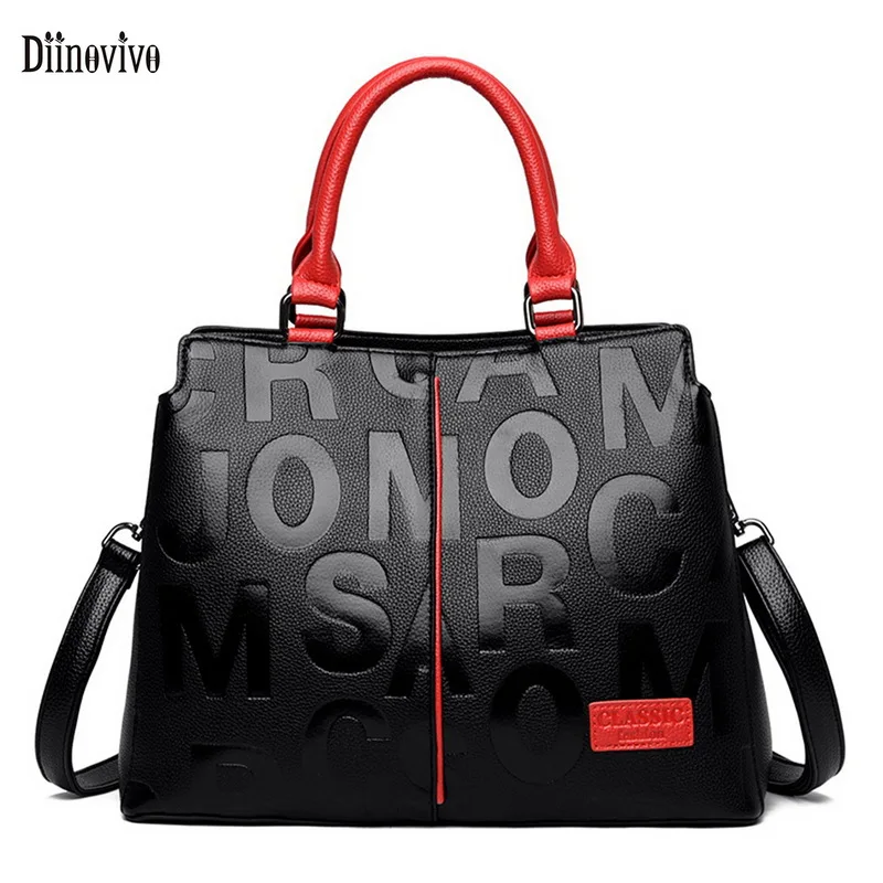 Diinovivo Ladies Quality PU Leather Letter Shoulder Bags For Women Handbags Brand Bag Large Capacity Tote Bag Crossbody WHDV2060
Diinovivo Ladies Quality PU Leather Letter Shoulder Bags For Women Handbags Brand Bag Large Capacity Tote Bag Crossbody WHDV2060
