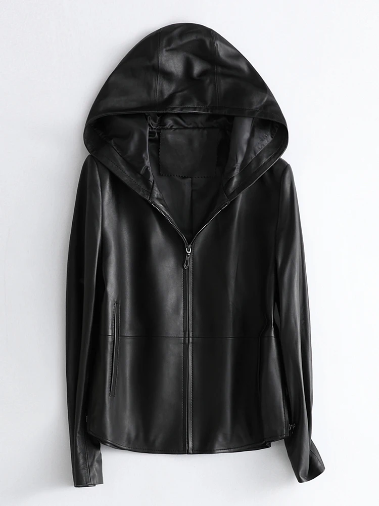 2023 Fashion High Quality Real Sheepskin Leather Jacket Hooded Women's Jackets Spring Female Jacket Woman Coat Chaqueta Zjt412
2023 Fashion High Quality Real Sheepskin Leather Jacket Hooded Women's Jackets Spring Female Jacket Woman Coat Chaqueta Zjt412