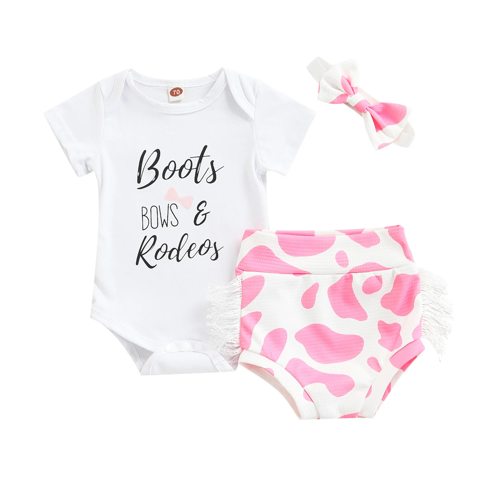 Lioraitiin 0-18M Newborn Infant Baby Girl 3Pcs Romper Set Letter Short Sleeve Bottom Snap Button Jumpsuit Leopard Shorts
Lioraitiin 0-18M Newborn Infant Baby Girl 3Pcs Romper Set Letter Short Sleeve Bottom Snap Button Jumpsuit Leopard Shorts