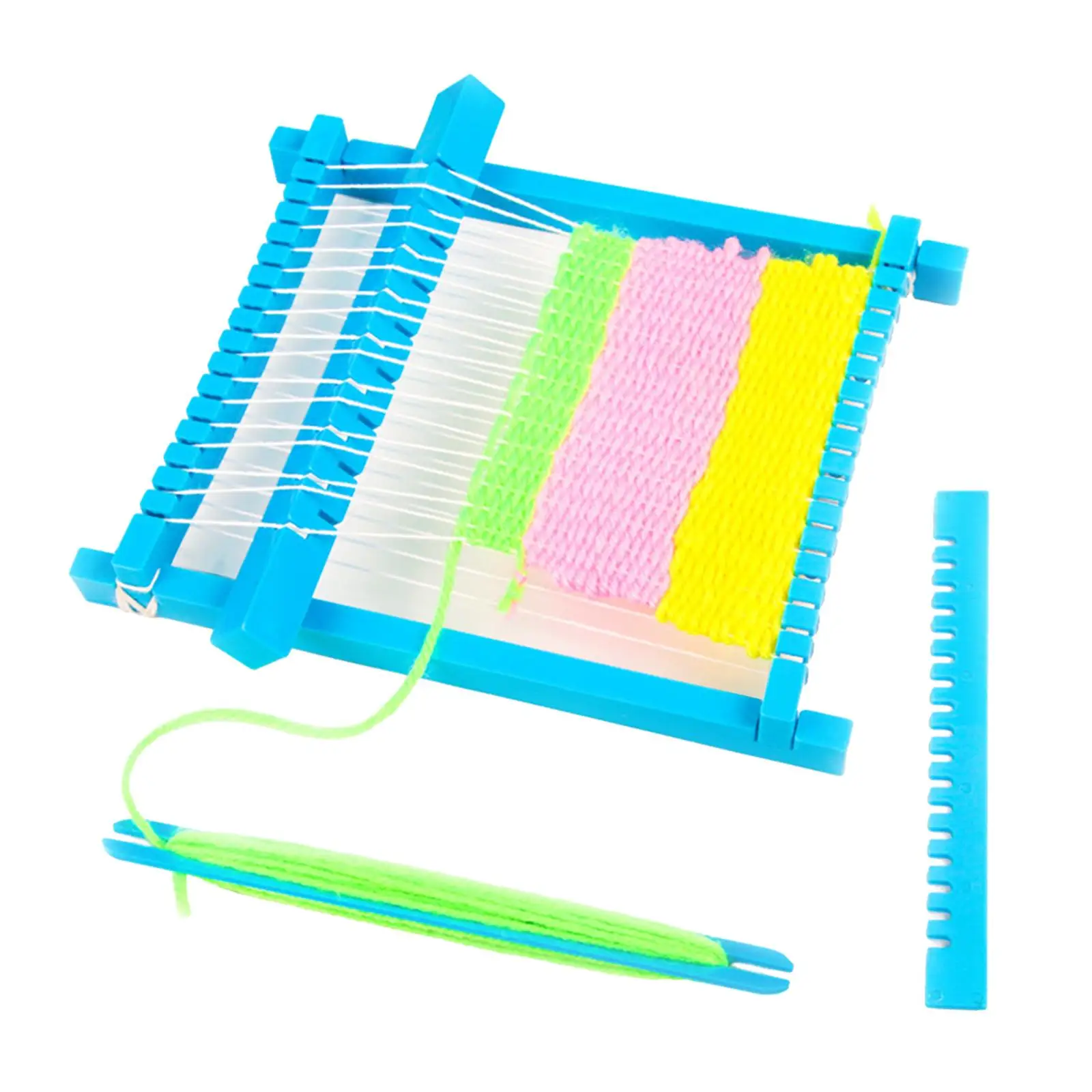 

Weaving Loom Tool Hand Knitted with Accs Educational Creative DIY Tapestry Yarn Scarf Knitting Frame for Kids Children Beginners