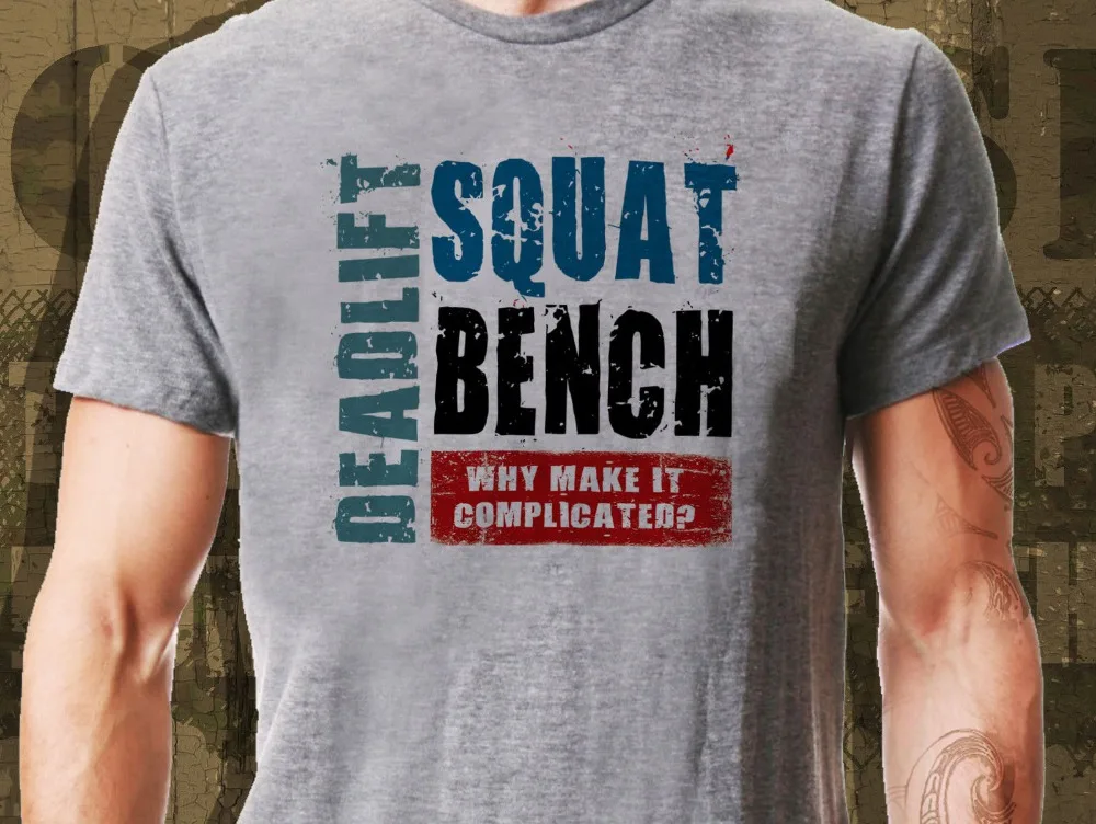 Men Summer Print T-Shirt Men Brand Deadlift Squat Fitness Weightlifting Strength T-Shirt Ideal Gift Tee Shirt Unisex
Men Summer Print T-Shirt Men Brand Deadlift Squat Fitness Weightlifting Strength T-Shirt Ideal Gift Tee Shirt Unisex