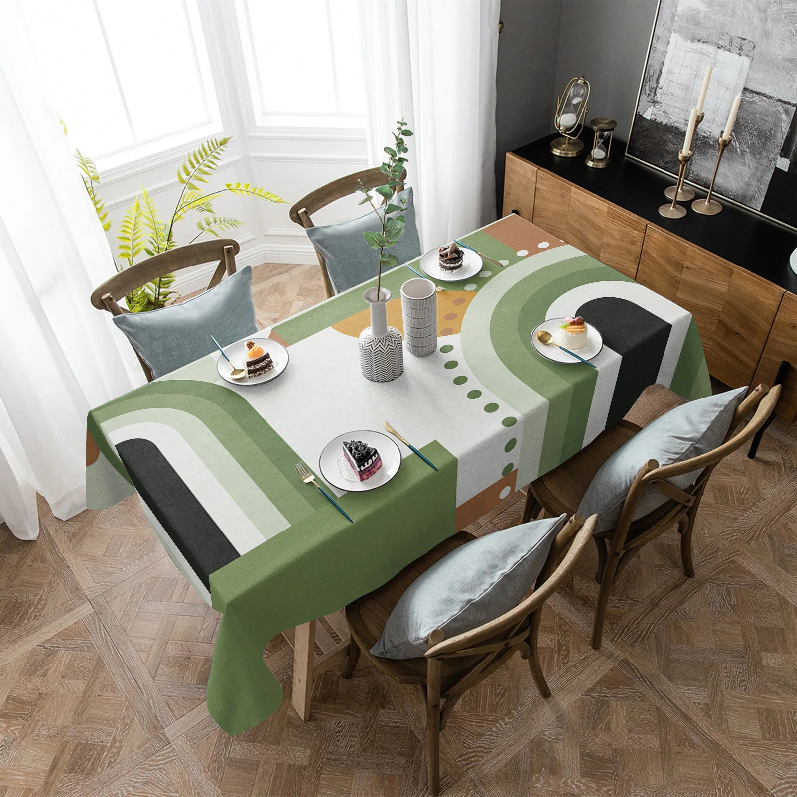 Водонепроницаемая скатерть в средневековом стиле, Абстрактная Геометрия, для гостиной, обеденного стола, журнального столика, уличная ткань для пикника
Водонепроницаемая скатерть в средневековом стиле, Абстрактная Геометрия, для гостиной, обеденного стола, журнального столика, уличная ткань для пикника