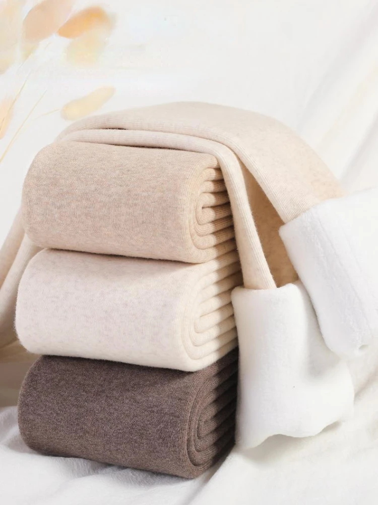 Осенне-зимние женские леггинсы из хлопка с высокой талией 
Осенне-зимние женские леггинсы из хлопка с высокой талией