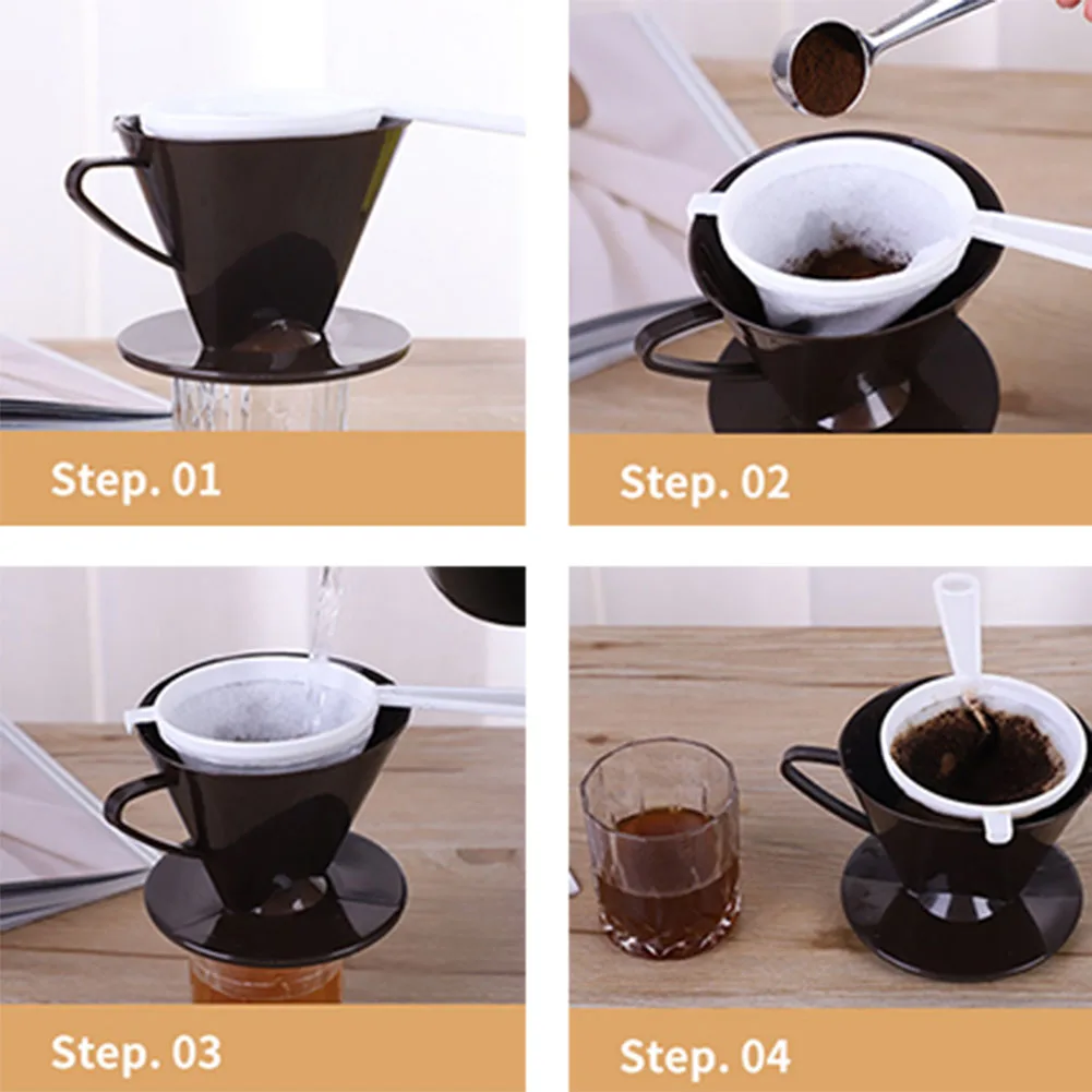 1 Set Coffee Filter Kit Coffee Filter Kit ABS Portable V-shaped Conical Design Versatile For Coffee Accessories
1 Set Coffee Filter Kit Coffee Filter Kit ABS Portable V-shaped Conical Design Versatile For Coffee Accessories