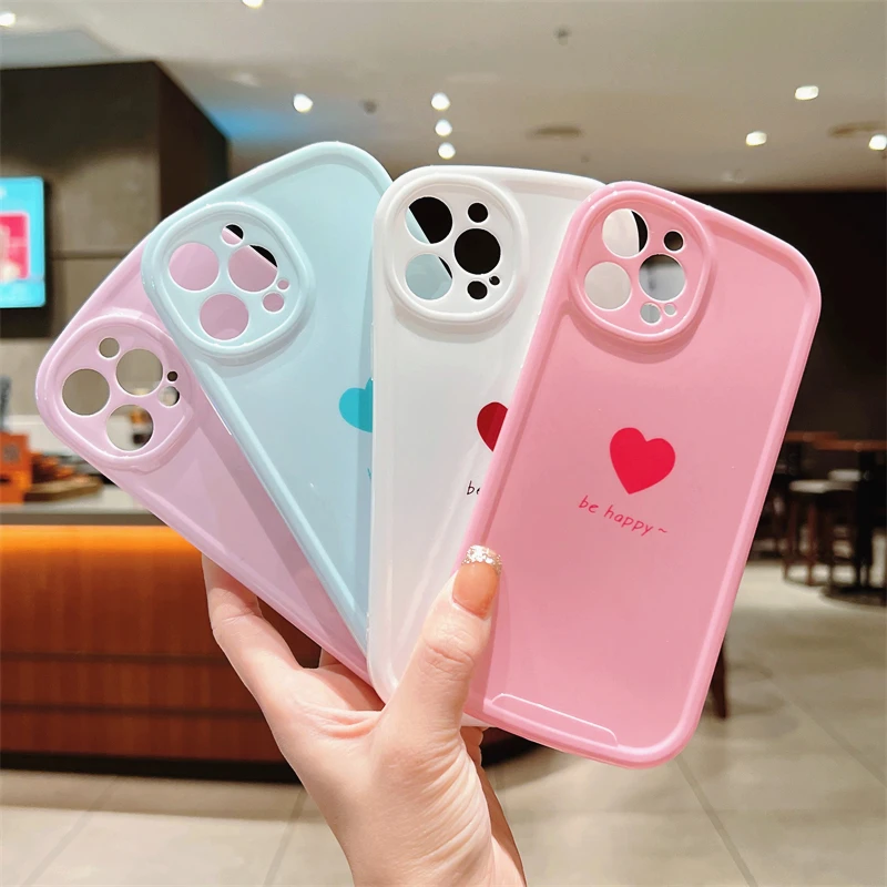 Fashion Cute Love Heart Phone Case For iPhone 14 Pro Max 13 12 11 X XR XS Max Candy Color Soft Silicone Shockproof Back Cover
Fashion Cute Love Heart Phone Case For iPhone 14 Pro Max 13 12 11 X XR XS Max Candy Color Soft Silicone Shockproof Back Cover