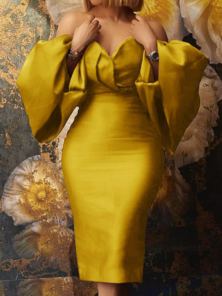 Big Size Women Party Dress Strapless Lantern Sleeve Luxury Fashion Prom Dresses Bodycon Birthday Date Night Outfits 2022 Spring
Big Size Women Party Dress Strapless Lantern Sleeve Luxury Fashion Prom Dresses Bodycon Birthday Date Night Outfits 2022 Spring