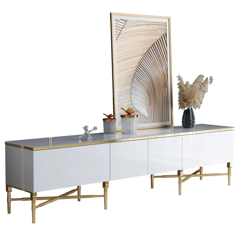 High End Nordic Light Luxury Style Postmodern TV Cabinet Tea Table Combination Small Family Living Room Fengwanghong Furniture
High End Nordic Light Luxury Style Postmodern TV Cabinet Tea Table Combination Small Family Living Room Fengwanghong Furniture