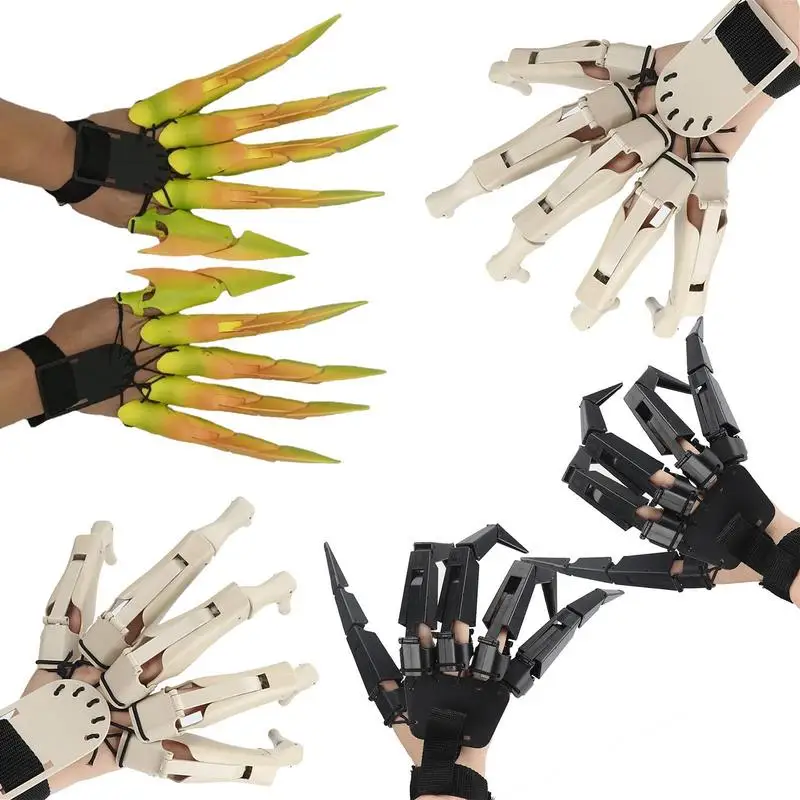 Halloween Claw Gloves Lightweight Articulated Fake Finger Extensions Flexible Scary Long Nails Cosplay Props And Accessories
Halloween Claw Gloves Lightweight Articulated Fake Finger Extensions Flexible Scary Long Nails Cosplay Props And Accessories