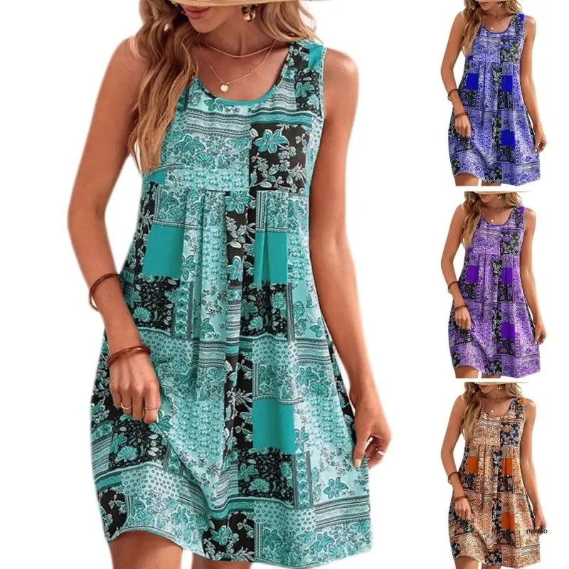 Модное платье с принтом трапециевидной формы, элегантное летнее платье без рукавов, модное платье, привлекающее всеобщее
Модное платье с принтом трапециевидной формы, элегантное летнее платье без рукавов, модное платье, привлекающее всеобщее