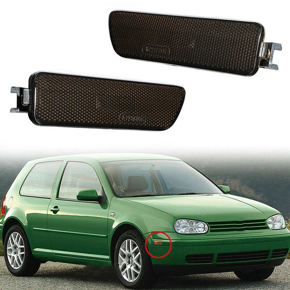 2pcs Left+Right Front Bumper Side Marker Lights Turn Signal Lens Black For Golf MK4 1999-2005 Car Accessory
2pcs Left+Right Front Bumper Side Marker Lights Turn Signal Lens Black For Golf MK4 1999-2005 Car Accessory