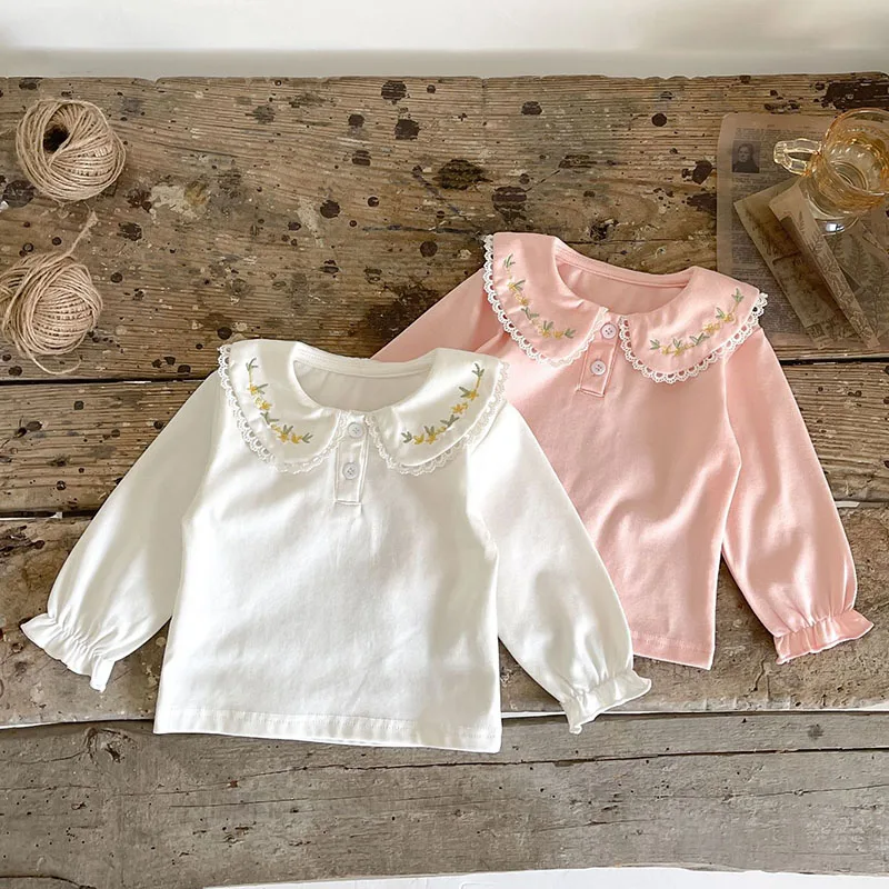 Infant Baby Girl Embroider T-shirt Long Sleeves Cotton T-shirt 0-3Yrs Spring Autumn Newborn Kids Baby Girls T-shirt Clothes 
Infant Baby Girl Embroider T-shirt Long Sleeves Cotton T-shirt 0-3Yrs Spring Autumn Newborn Kids Baby Girls T-shirt Clothes