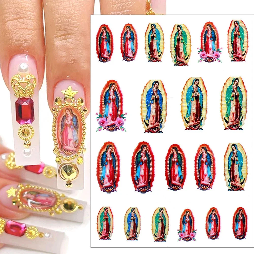 Angel Flower Pattern 3D Nail Stickers Virgin Mary Cupid Back Glue Sliders Nail Decals Heaven Design Tattoo Accessories Manicure%
Angel Flower Pattern 3D Nail Stickers Virgin Mary Cupid Back Glue Sliders Nail Decals Heaven Design Tattoo Accessories Manicure%