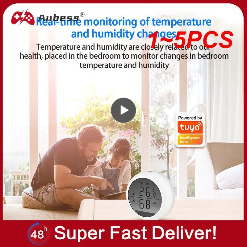 1~5PCS Tuya Smart ZigBee Thermometer Home Indoor Temperature And Humidity Sensor With LCD Display APP Voice Control Alexa
1~5PCS Tuya Smart ZigBee Thermometer Home Indoor Temperature And Humidity Sensor With LCD Display APP Voice Control Alexa