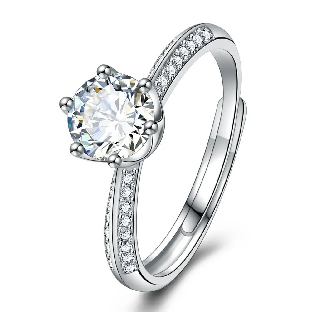 Trendy Shiny CZ Zircon Star Platinum Plated Ladies Wedding Rings Jewelry For Women Never Fade Gifts
Trendy Shiny CZ Zircon Star Platinum Plated Ladies Wedding Rings Jewelry For Women Never Fade Gifts