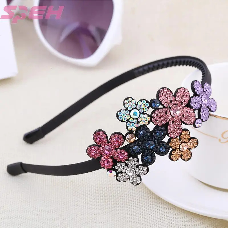 Новая женская повязка на голову, изысканный головной убор с изображением сто цветов, модные украшения для волос с инкрустированными брилли... 
Новая женская повязка на голову, изысканный головной убор с изображением сто цветов, модные украшения для волос с инкрустированными брилли...