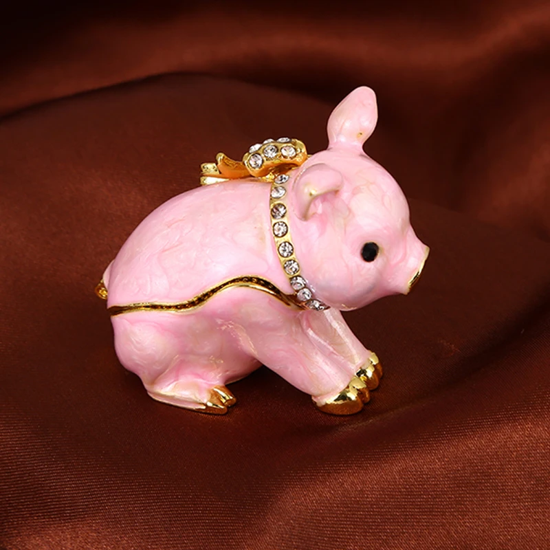 1pc Vintage decoration Pig Trinket 50*30*45mm Jewelry Box Decoration Ring Holder Necklace Earrings Box
1pc Vintage decoration Pig Trinket 50*30*45mm Jewelry Box Decoration Ring Holder Necklace Earrings Box