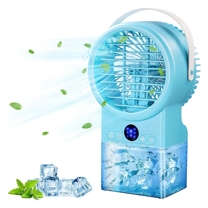Personal Air Conditioner Desktop Fan Portable With 3 Speeds With Colorful LED Light For Home,Office And Room EU Plug
Personal Air Conditioner Desktop Fan Portable With 3 Speeds With Colorful LED Light For Home,Office And Room EU Plug