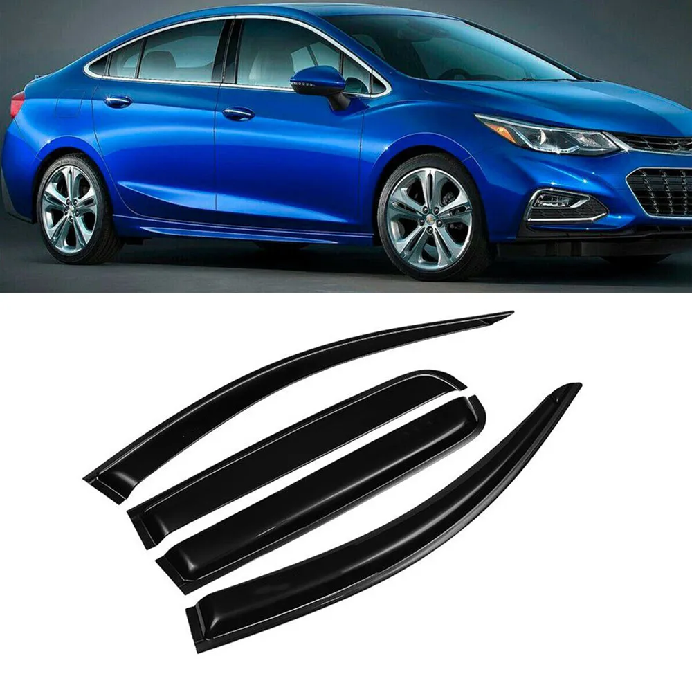 

Car Window Visor For Chevrolet Cruze Sedan Hatchback 2017 2018 2019 2020 Door Sun Rain Deflector Guard Rainwear Shade Shield