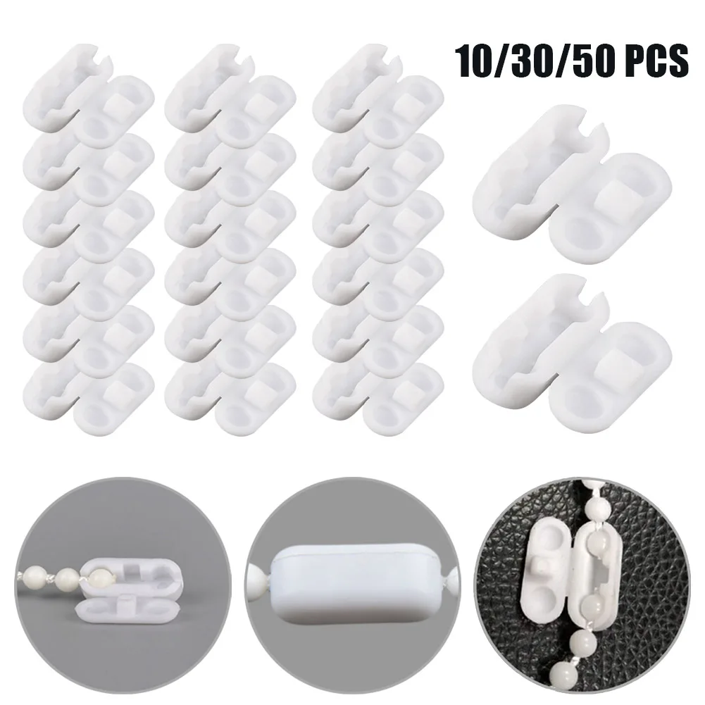 10/30/50 Pcs Pull Cable Connector For Plastic Roller Blinds Rolling Curtain Bead Chain Parts Door Curtain Accessories
10/30/50 Pcs Pull Cable Connector For Plastic Roller Blinds Rolling Curtain Bead Chain Parts Door Curtain Accessories