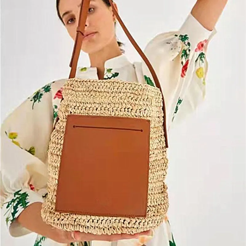 Fashion Brand Designer Woven Straw Bag High Quality Handbags 2022 Luxury Bag for Women Beach Tote Bags Casual Bucket Bag
Fashion Brand Designer Woven Straw Bag High Quality Handbags 2022 Luxury Bag for Women Beach Tote Bags Casual Bucket Bag