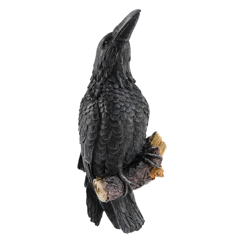 Raven Statue Fake Raven Resin Statue Bird Crow Sculpture Outdoor Crows Halloween Decor Creative Eauves Decoration
Raven Statue Fake Raven Resin Statue Bird Crow Sculpture Outdoor Crows Halloween Decor Creative Eauves Decoration