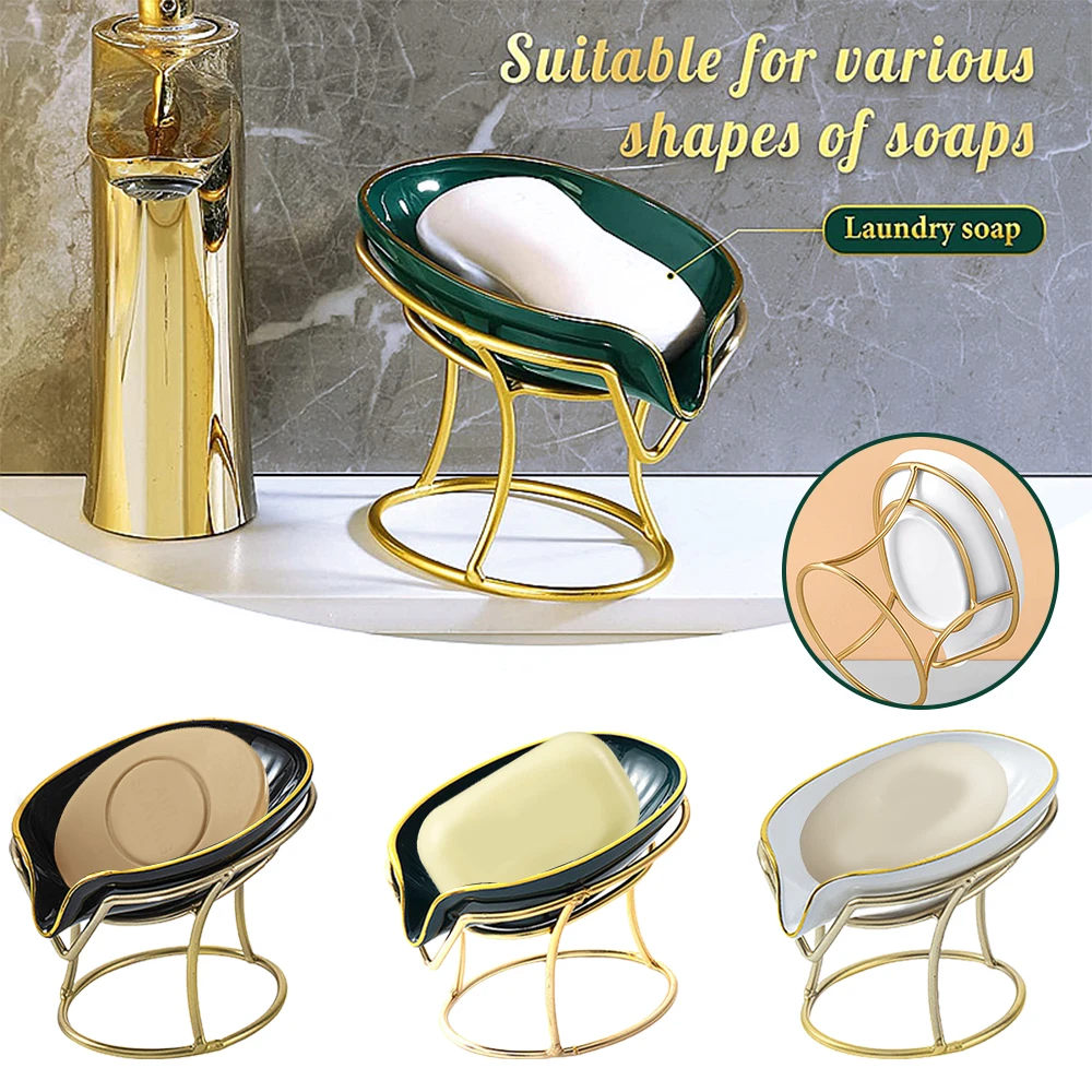 Luxury Leaf Shape Soap Holder Detachable Soap Dish 45 Degree Drain Kitchen Sponge Container Bathroom Accessories Portable
Luxury Leaf Shape Soap Holder Detachable Soap Dish 45 Degree Drain Kitchen Sponge Container Bathroom Accessories Portable