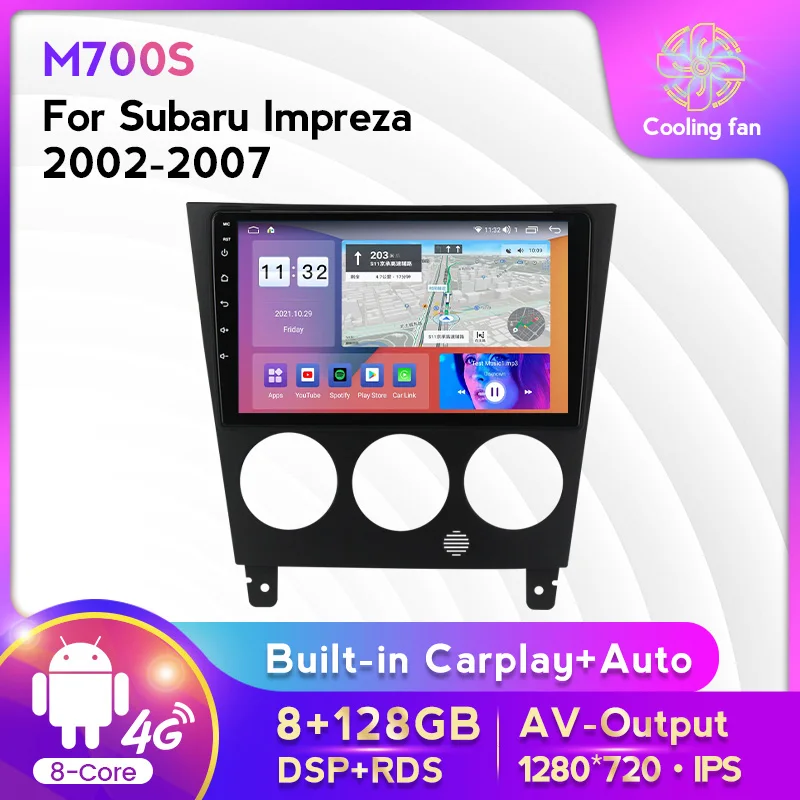 9inch Android 11 8+128G 8Core Car Radio Stereo For Subaru Impreza 2002-2007 GPS Navigation RDS DSP Carplay+Auto WIFI 4G LTE BT
9inch Android 11 8+128G 8Core Car Radio Stereo For Subaru Impreza 2002-2007 GPS Navigation RDS DSP Carplay+Auto WIFI 4G LTE BT